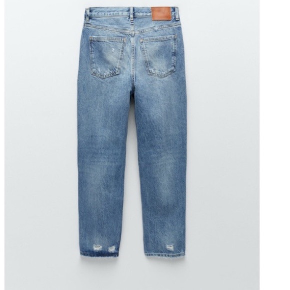 Zara signature ripped The bliss straight jeans NWT - Picture 9 of 10